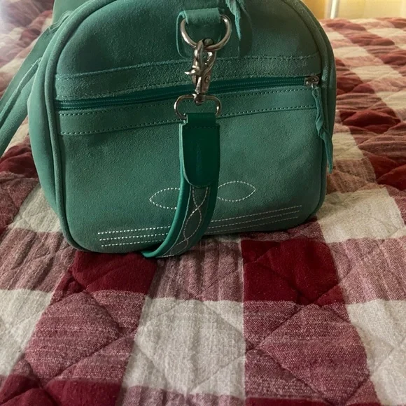 Western Boot-stitch Suede Speedy Bag - Picture 3 of 3